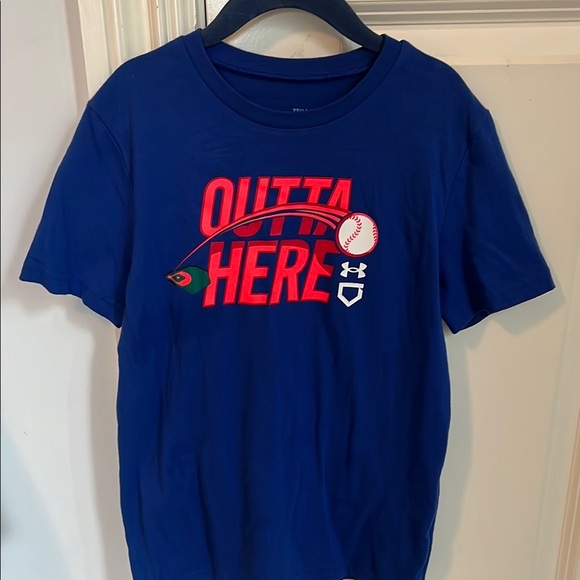 Under Armour Blue Kids Short Sleeve Tee - Picture 1 of 4